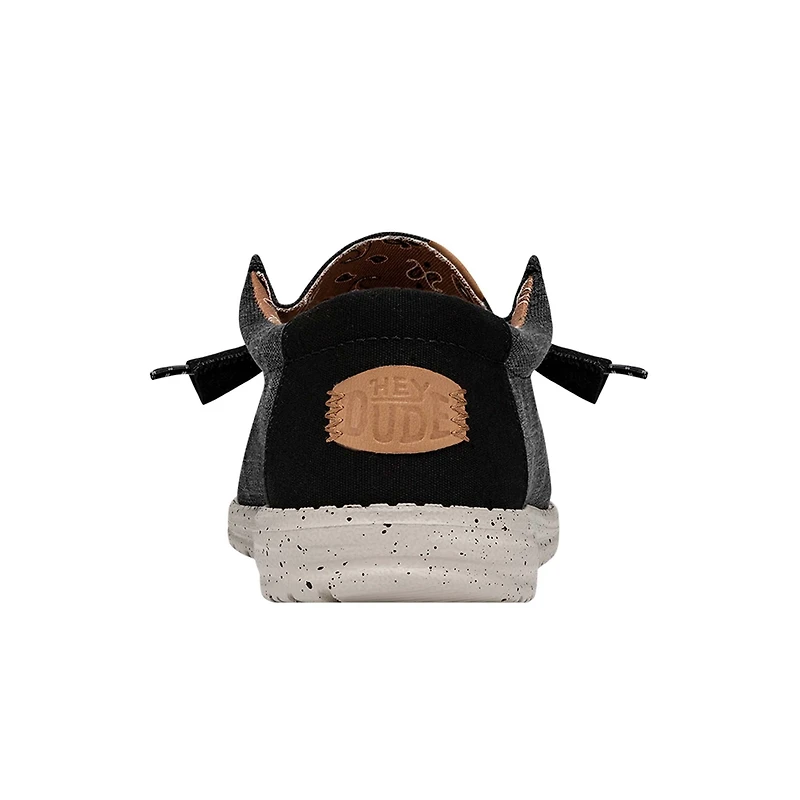 Men's Wally Washed Canvas Shoes Black