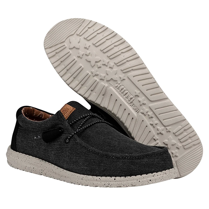 Men's Wally Washed Canvas Shoes Black