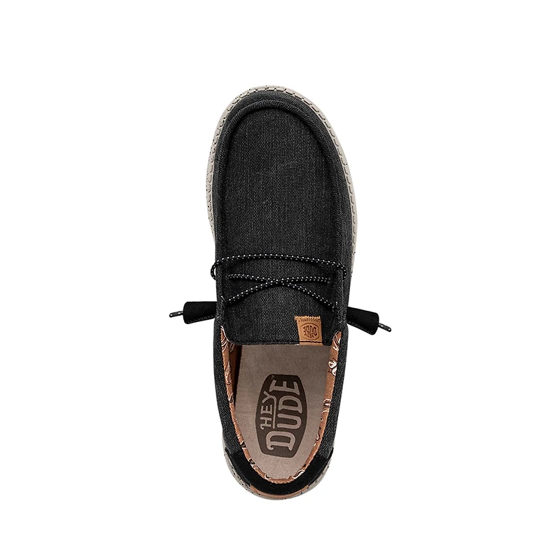 Men's Wally Washed Canvas Shoes Black