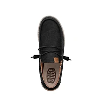 Men's Wally Washed Canvas Shoes Black