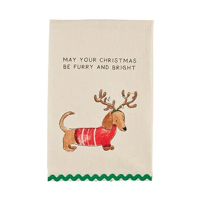 May Your Christmas Dog Holiday Kitchen Towel