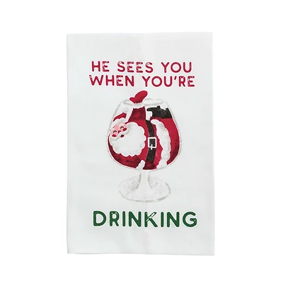 Santa Holiday Kitchen Towel