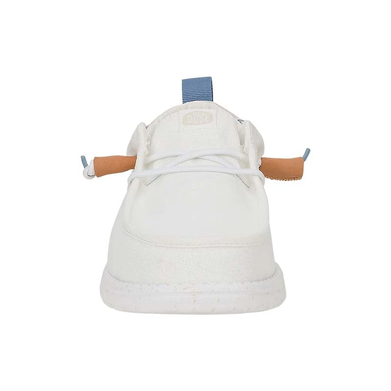 Men's Wally Summer Linen Shoes White and Stone Grey