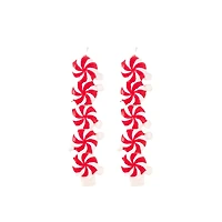 Peppermint Mini Taper Candle Set of 2