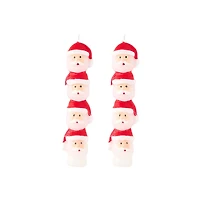 Santa Mini Taper Candle Set of 2
