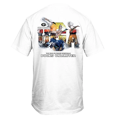 Ducks Unlimited UGA Colorful Sketch Short Sleeve T-Shirt