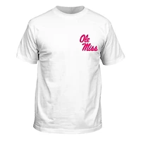 Ole Miss Flowers Short Sleeve T-Shirt White