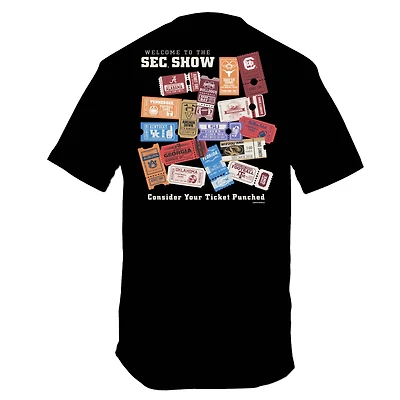 SEC Retro Tickets Short Sleeve T-Shirt