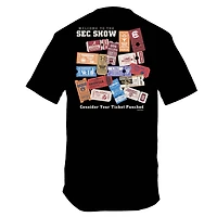 SEC Retro Tickets Short Sleeve T-Shirt