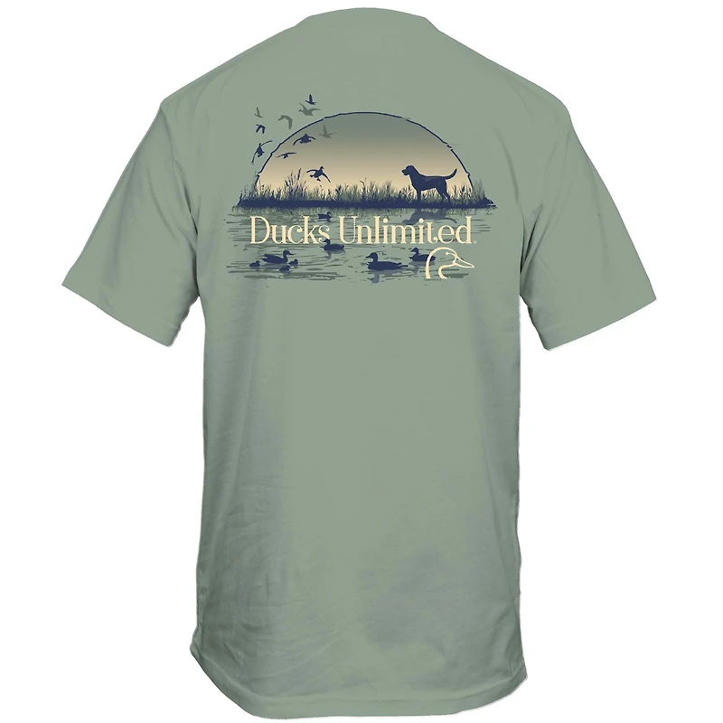 Sunset Dog Short Sleeve T-Shirt