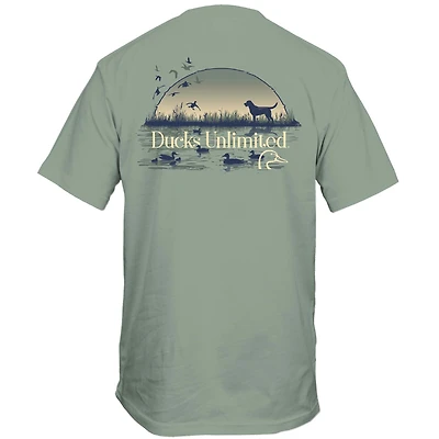 Sunset Dog Short Sleeve T-Shirt