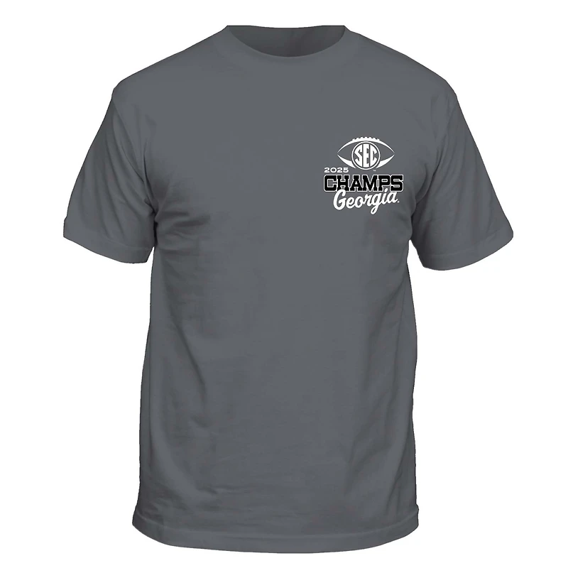 PRE-ORDER: UGA 2025 SEC Champions Mascot Crown Short Sleeve T-Shirt