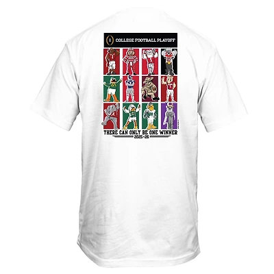 2025 College Football Playoff Mascot Boxes Short Sleeve T-Shirt