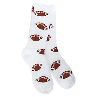 Football Fuzzy Crew Socks