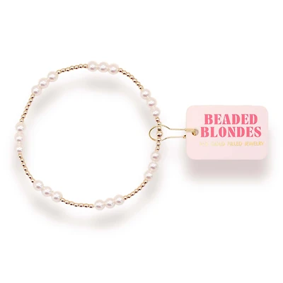 ILY Gold with Pearl Bracelet