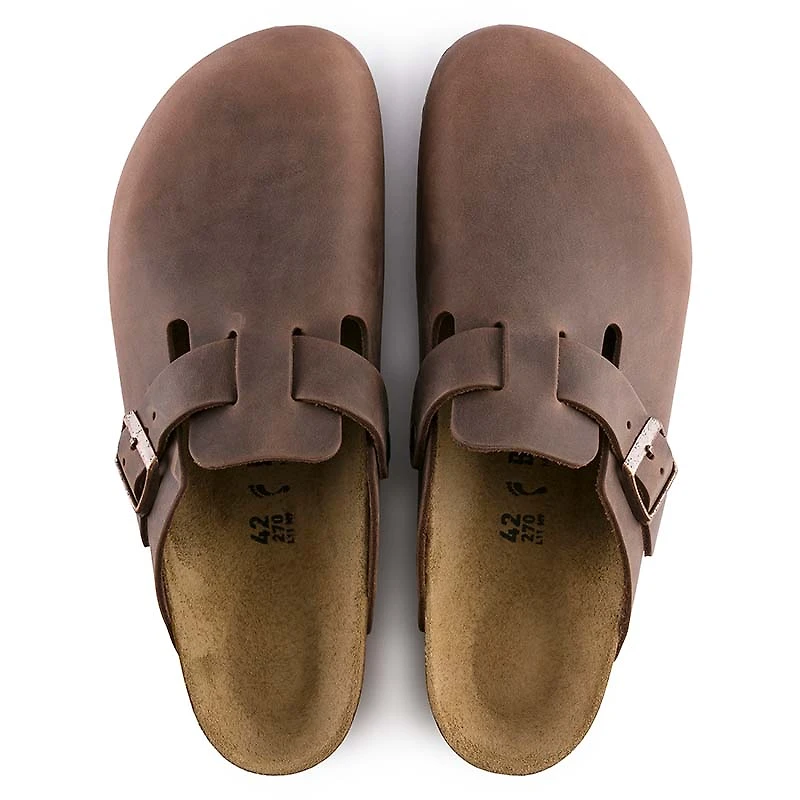 Boston Oiled Leather Slip On Shoes Habana
