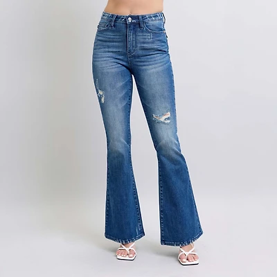 Destroy High Rise Flare Jeans