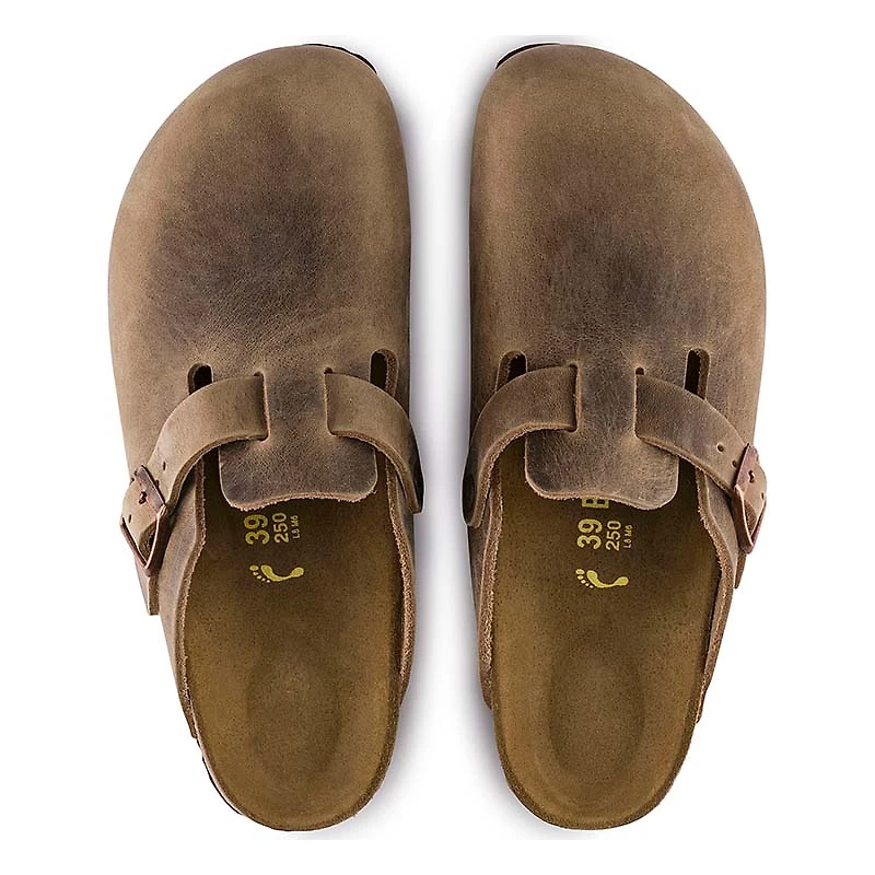 Women's Boston Oiled Leather Slip On Shoes Tobacco