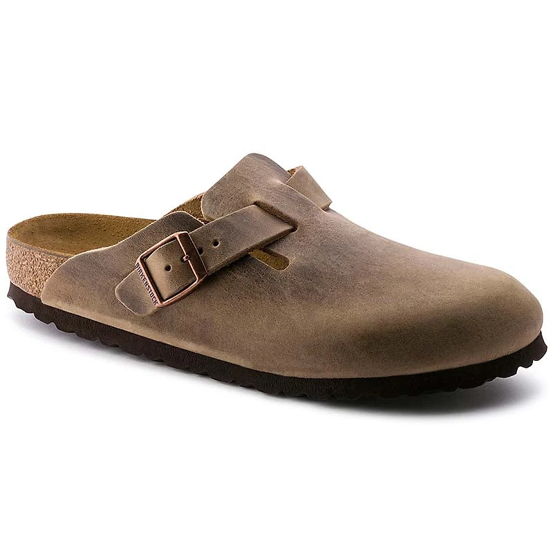 Women's Boston Oiled Leather Slip On Shoes Tobacco