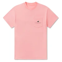SEAWASH™ Branding Flagstick Short Sleeve T-Shirt Washed Camellia