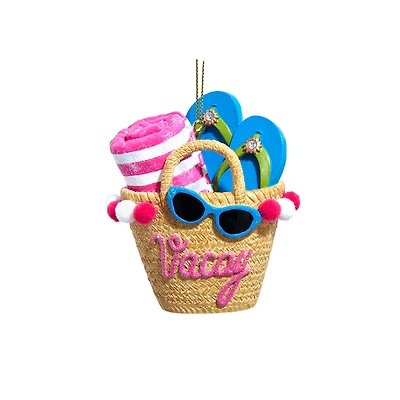 Vacay Beach Bag Ornament