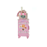 Pink Suitcase Ornament