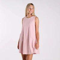 A Line Stitch Mini Dress