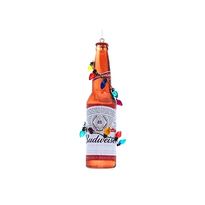 Budweiser Bottle with Bulbs Ornament