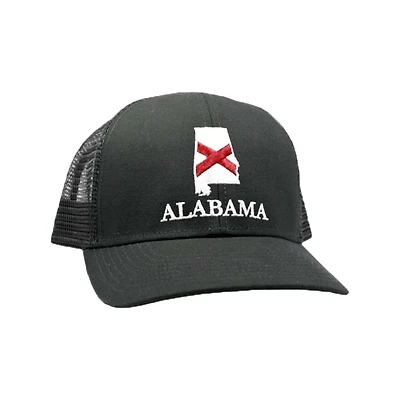 Alabama Mesh Back Trucker Hat in Black