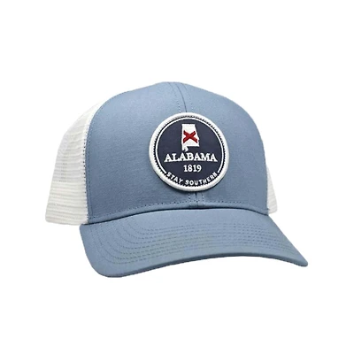 Alabama Mesh Back Trucker Hat in Lake Blue