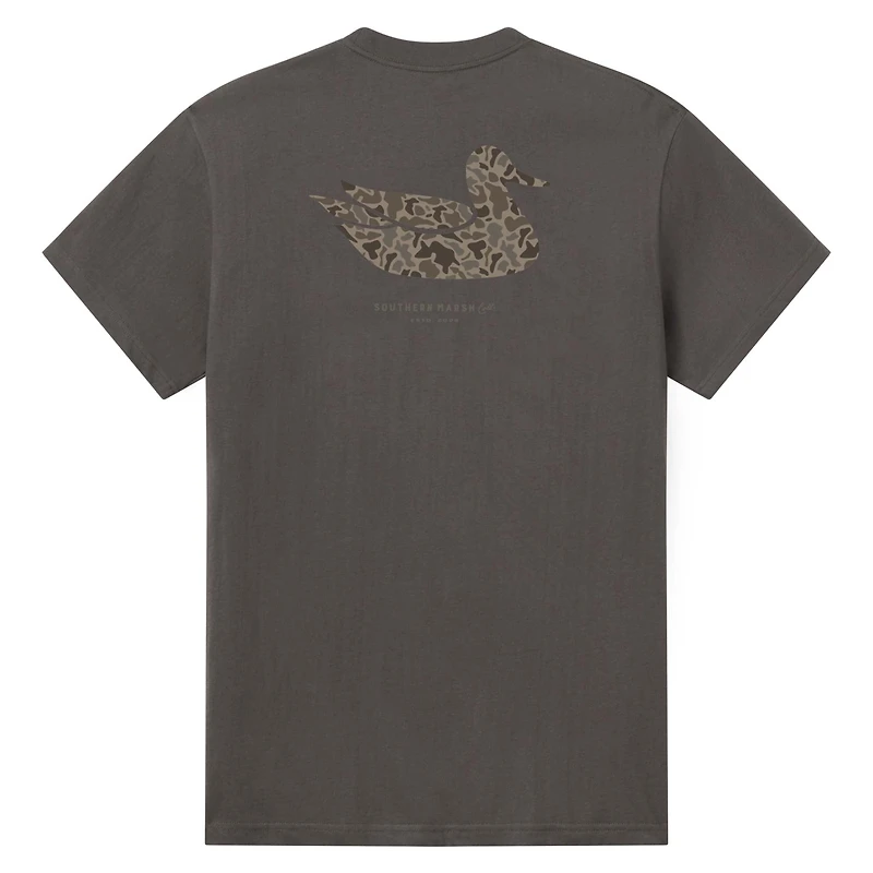 Duck Original Camo Short Sleeve T-Shirt Iron Grey