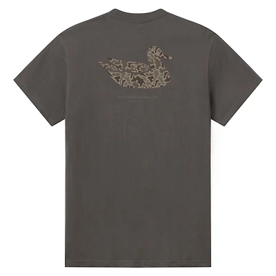 Duck Original Camo Short Sleeve T-Shirt Iron Grey