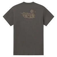 Duck Original Camo Short Sleeve T-Shirt Iron Grey