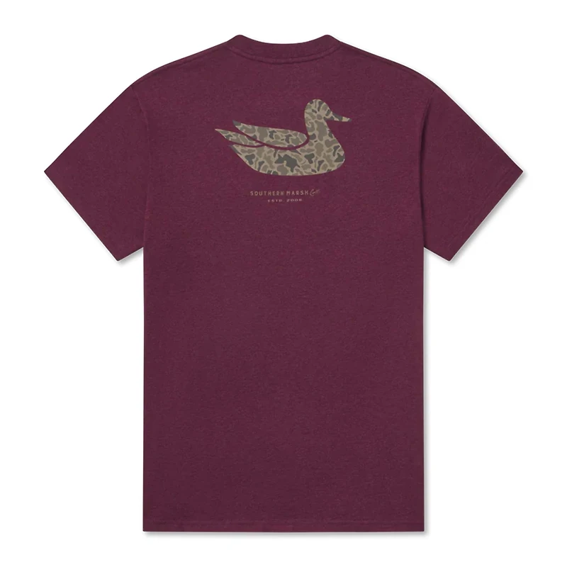 Duck Original Camo Short Sleeve T-Shirt Washed Pinot