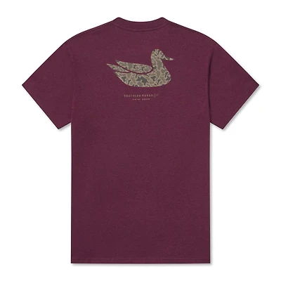 Duck Original Camo Short Sleeve T-Shirt Washed Pinot