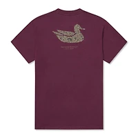 Duck Original Camo Short Sleeve T-Shirt Washed Pinot