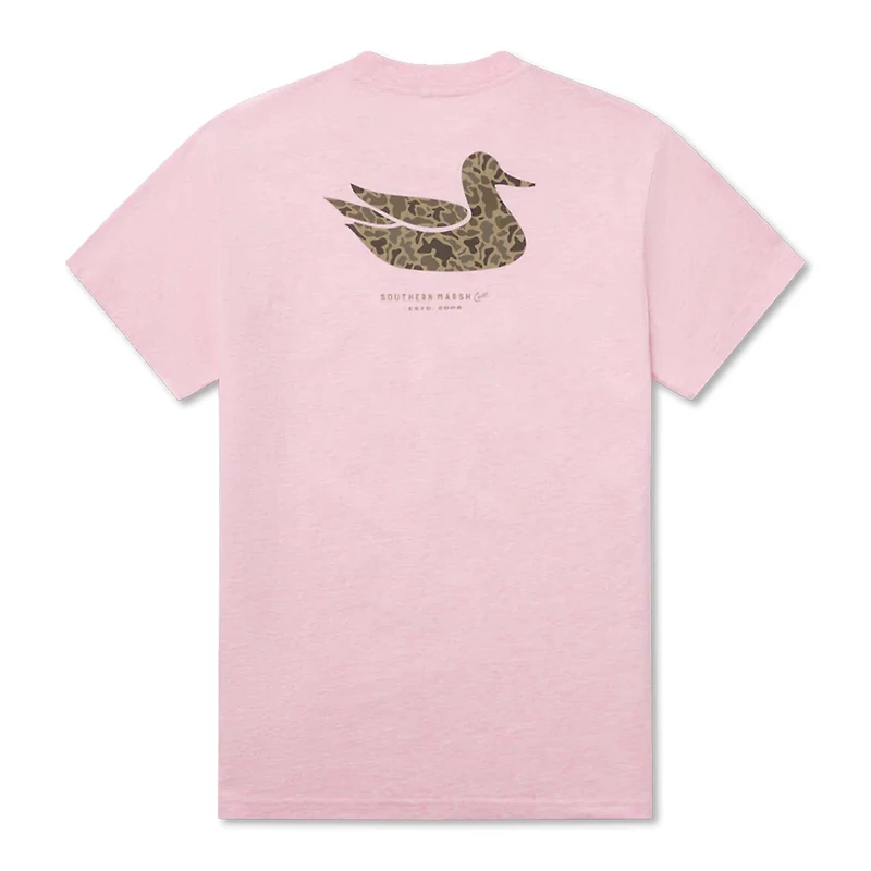 Duck Original Camo Short Sleeve T-Shirt Washed Pink