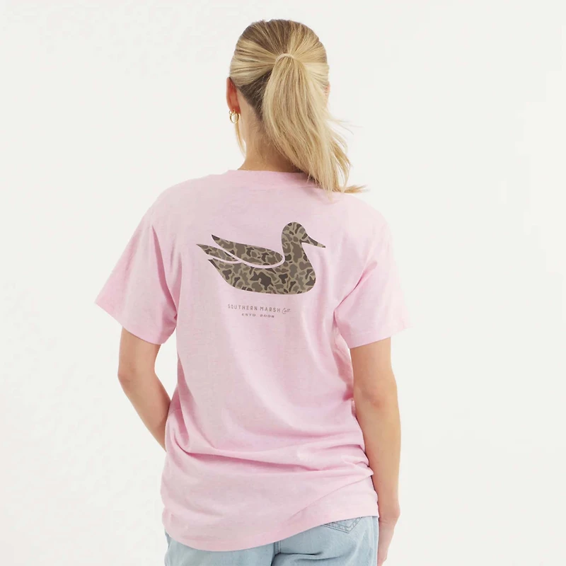 Duck Original Camo Short Sleeve T-Shirt Washed Pink