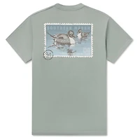 Duck Stamp Pintail Short Sleeve T-Shirt Burnt Sage