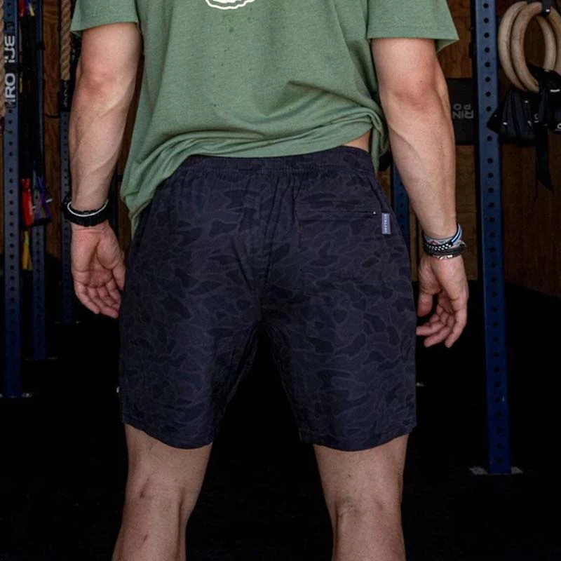 Athletic Shorts Black Camo