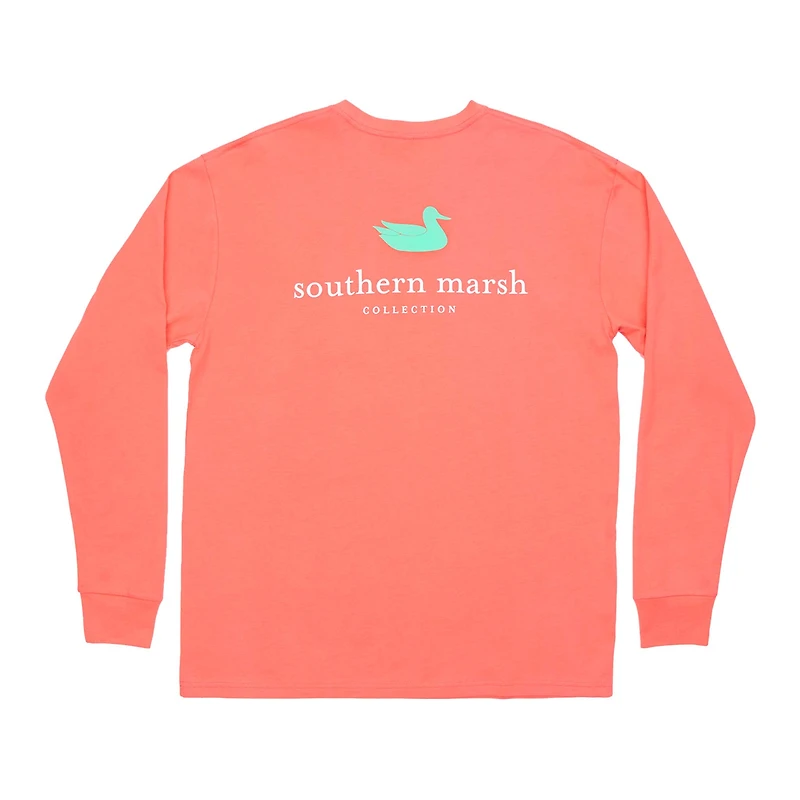 Authentic Long Sleeve T-Shirt Coral