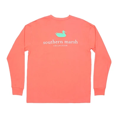 Authentic Long Sleeve T-Shirt Coral