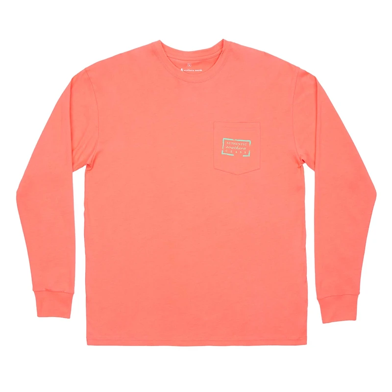 Authentic Long Sleeve T-Shirt Coral