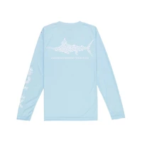 Youth SPF Fish Long Sleeve T-Shirt Sky