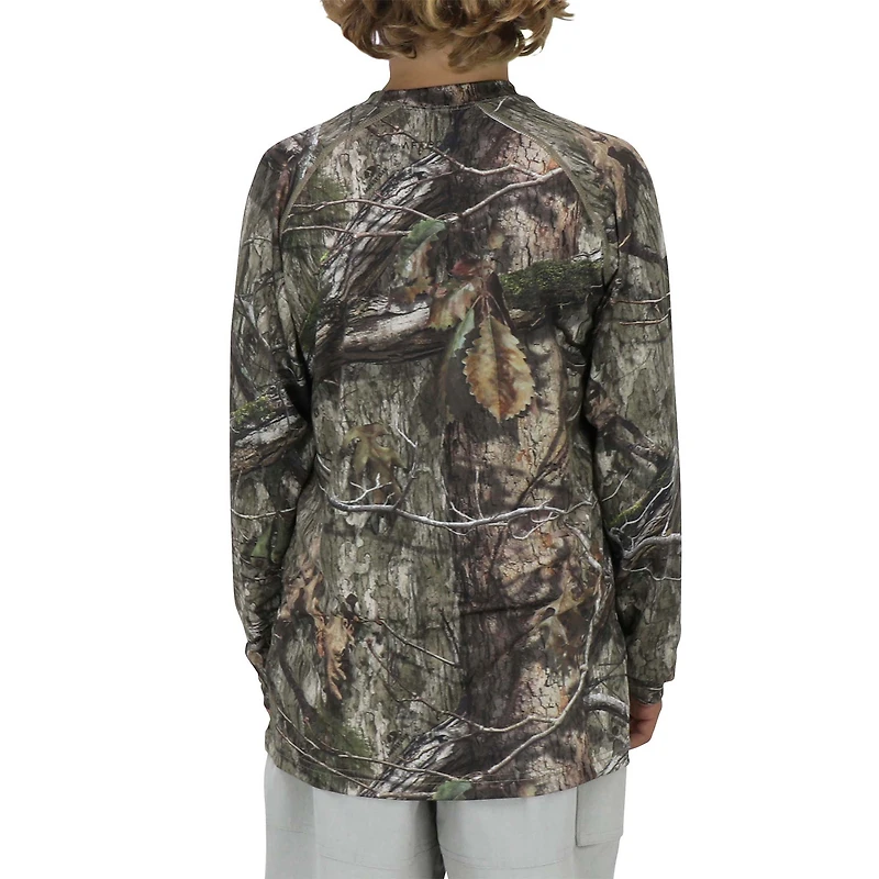 Youth SPF Long Sleeve T-Shirt Camo
