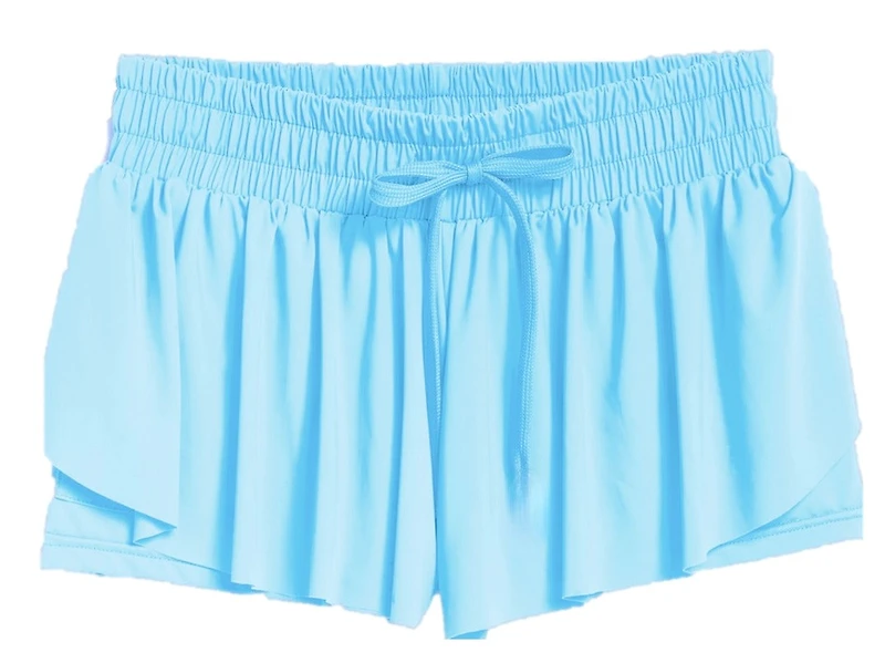 Women's Baby Blue Flyaway Shorts