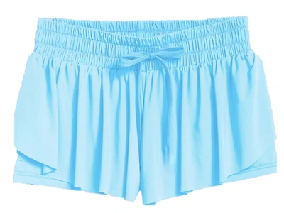 Women's Baby Blue Flyaway Shorts