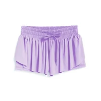 Women's Lavender Flyaway Shorts