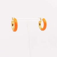 Orange Hoop Earrings