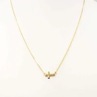Horizontal Cross Necklace
